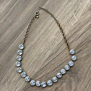 J.Crew diamond stud necklace